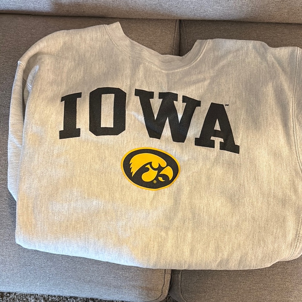 Champion Gray Iowa Sweatshirt